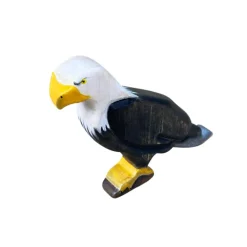 Wooden Bald Eagle - Perched