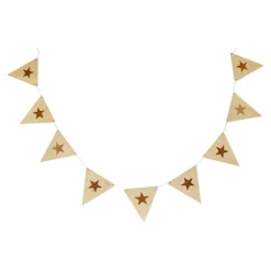 Wooden Bunting Flags - Stars