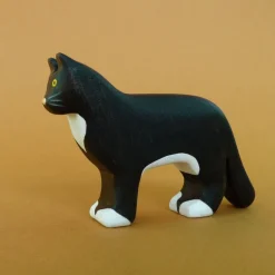 Wooden Cat - Black