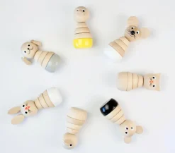 Wooden Cat Stacking Puzzle - Whiskers