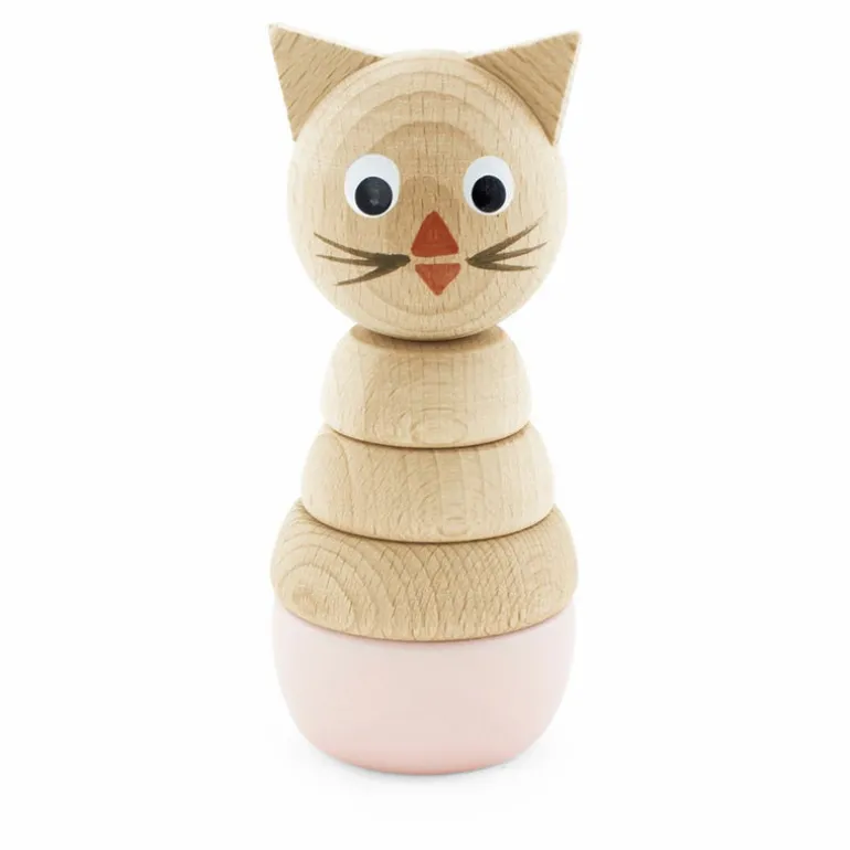 Wooden Cat Stacking Puzzle - Victoria