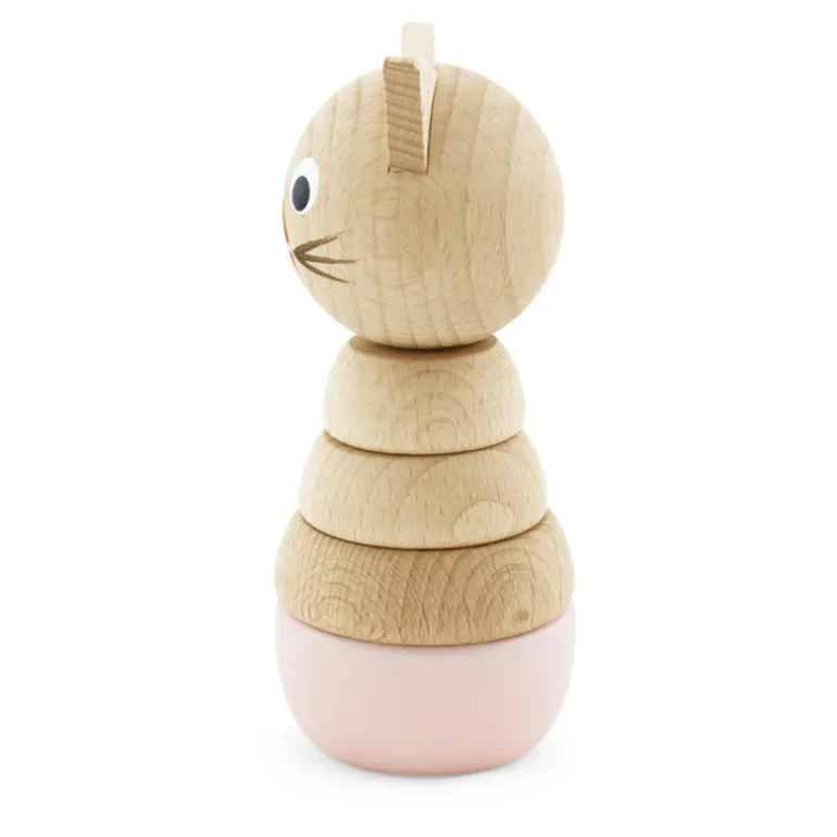 Wooden Cat Stacking Puzzle - Victoria