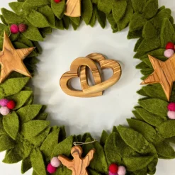 Wooden Connected Hearts