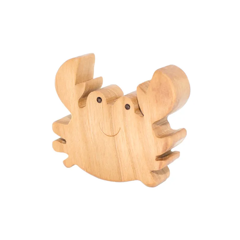 Wooden Crab Figure