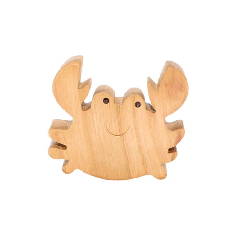 Wooden Crab Figure