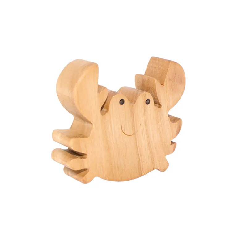 Wooden Crab Figure