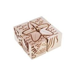 Wooden Cube Puzzle - Sea Creatures