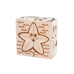 Wooden Cube Puzzle - Sea Creatures