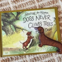 Wooden Dachshund Dog - Brown