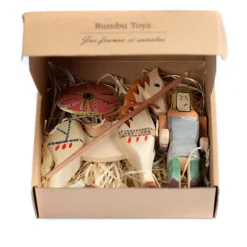 Wooden Dacian Knight & Steed Set