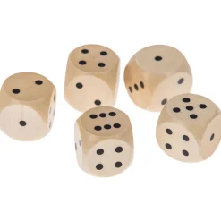 Wooden Dice Set - 5