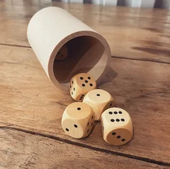 Wooden Dice Set - 5