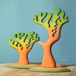 Wooden Dinosaur Trees - Set of 2