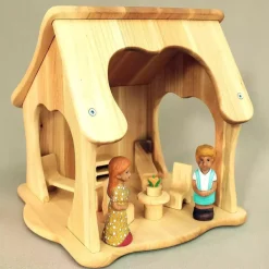 Wooden Dollhouse - Tulip Heart