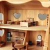 Wooden Dollhouse Furniture - 19 Piece 'Rose' Set