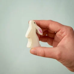Wooden Easter Rabbit - Curious