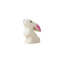 Wooden Easter Rabbit Baby - Curious