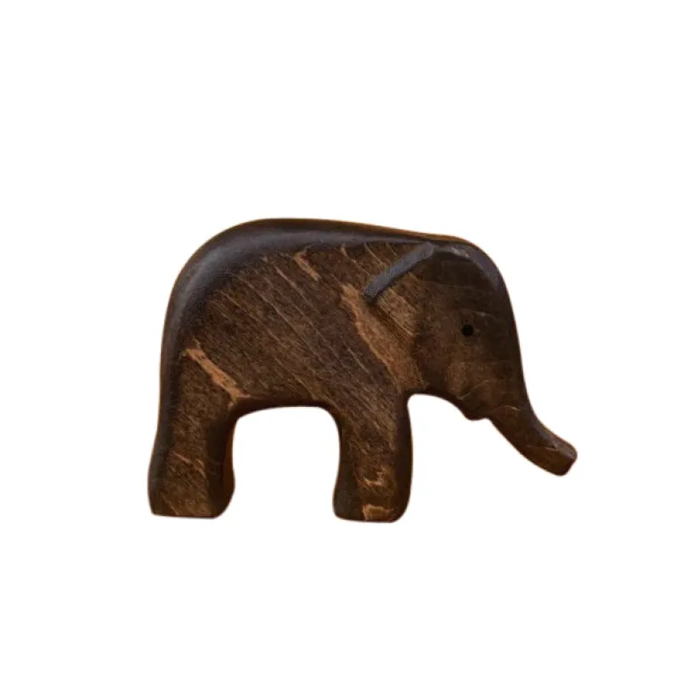Wooden Elephant Calf