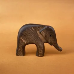 Wooden Elephant Calf