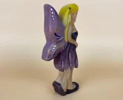 Wooden Fairy Flying - Purple