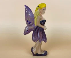 Wooden Fairy Flying - Purple