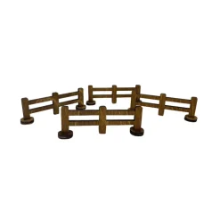 Wooden Fences - Set Of 4