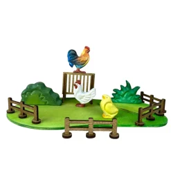 Wooden Fences - Set Of 4