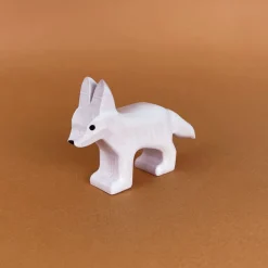 Wooden Fennec Fox - White