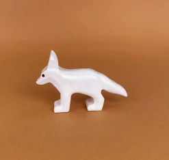 Wooden Fennec Fox - White