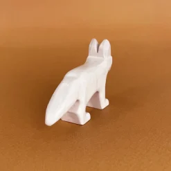 Wooden Fennec Fox - White