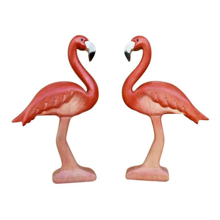 Wooden Flamingo