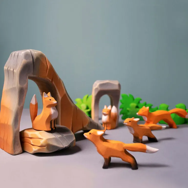 Wooden Fox - Sitting