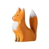 Wooden Fox Cub - Sitting