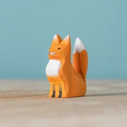 Wooden Fox Cub - Sitting