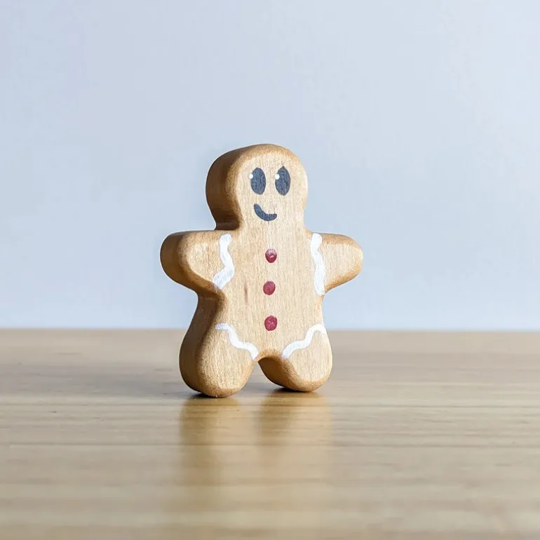 Wooden Gingerbread Man - Red