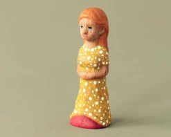 Wooden Girl Figure