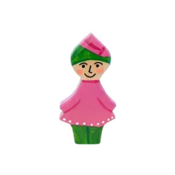Wooden Gnome - Rose Girl