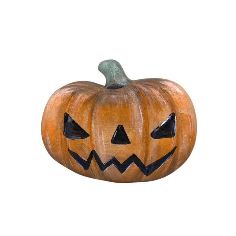 Wooden Halloween Pumpkin