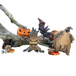 Wooden Halloween Pumpkin