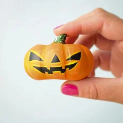 Wooden Halloween Pumpkins - Set of 3