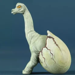 Wooden Hatching Dinosaur Egg - Brachiosaurus