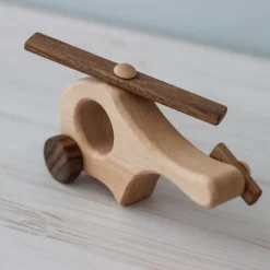 Wooden Helicopter - Small