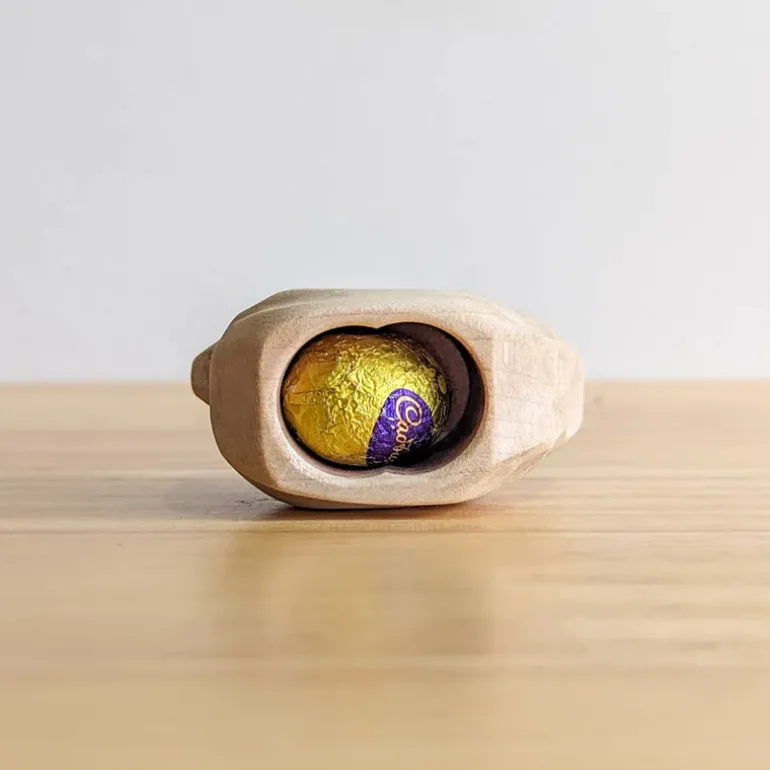 Wooden 'Hidden Egg' Nesting Hen