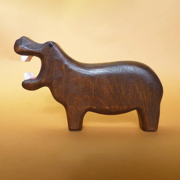 Wooden Hippopotamus