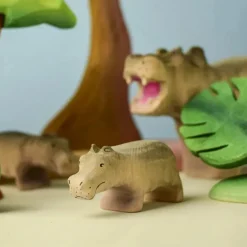 Wooden Hippopotamus - Baby