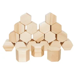 Wooden Honeycomb Blocks - Natural