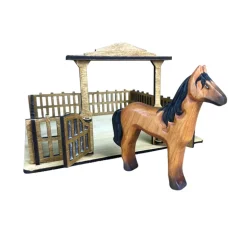 Wooden Horse Standing