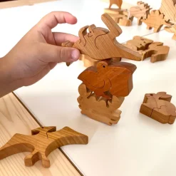 Wooden Kangaroo Figure