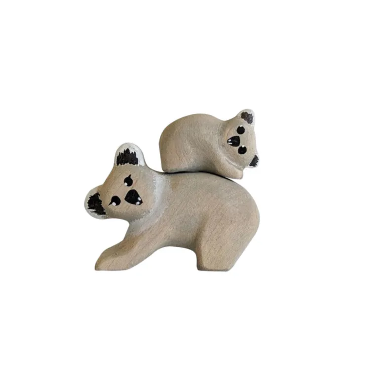 Wooden Koala & Joey Set