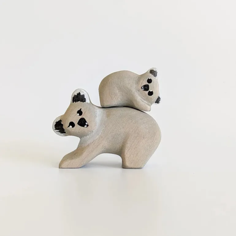 Wooden Koala & Joey Set